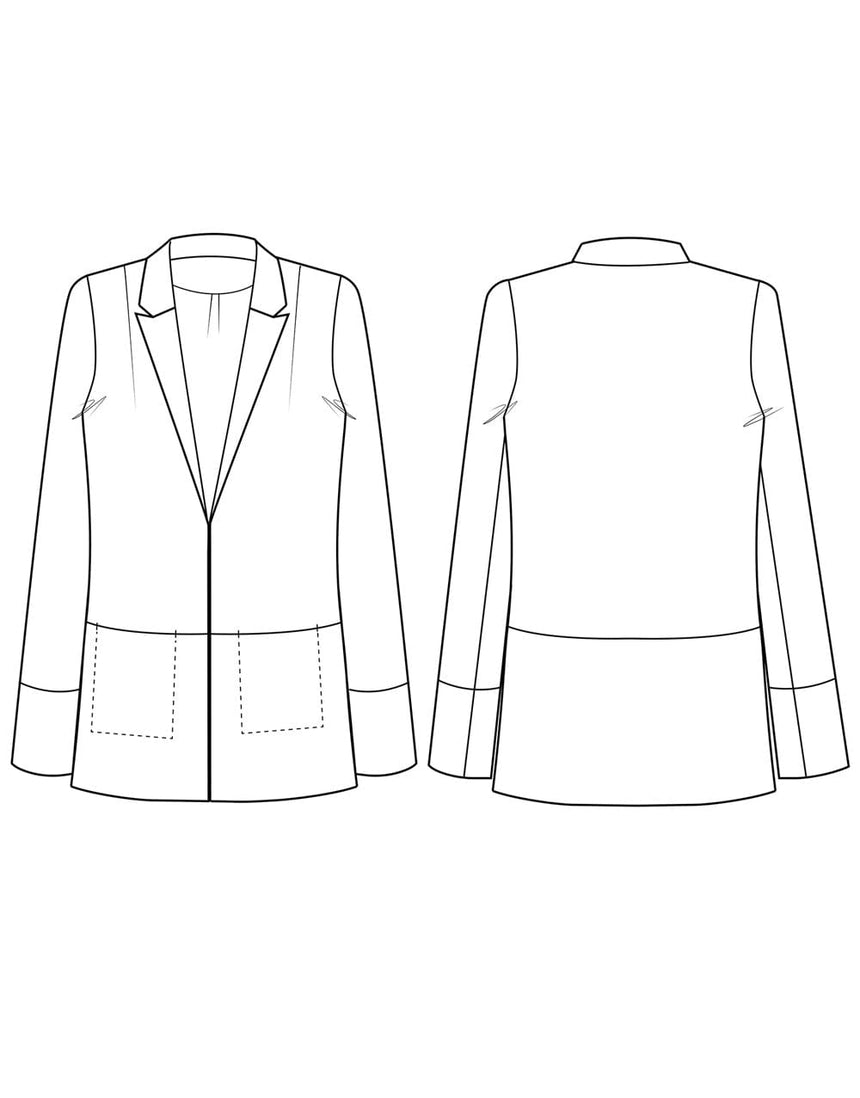 The Avid Seamstress Coats & Jackets The Blazer, The Avid Seamstress Sewing Pattern 21120