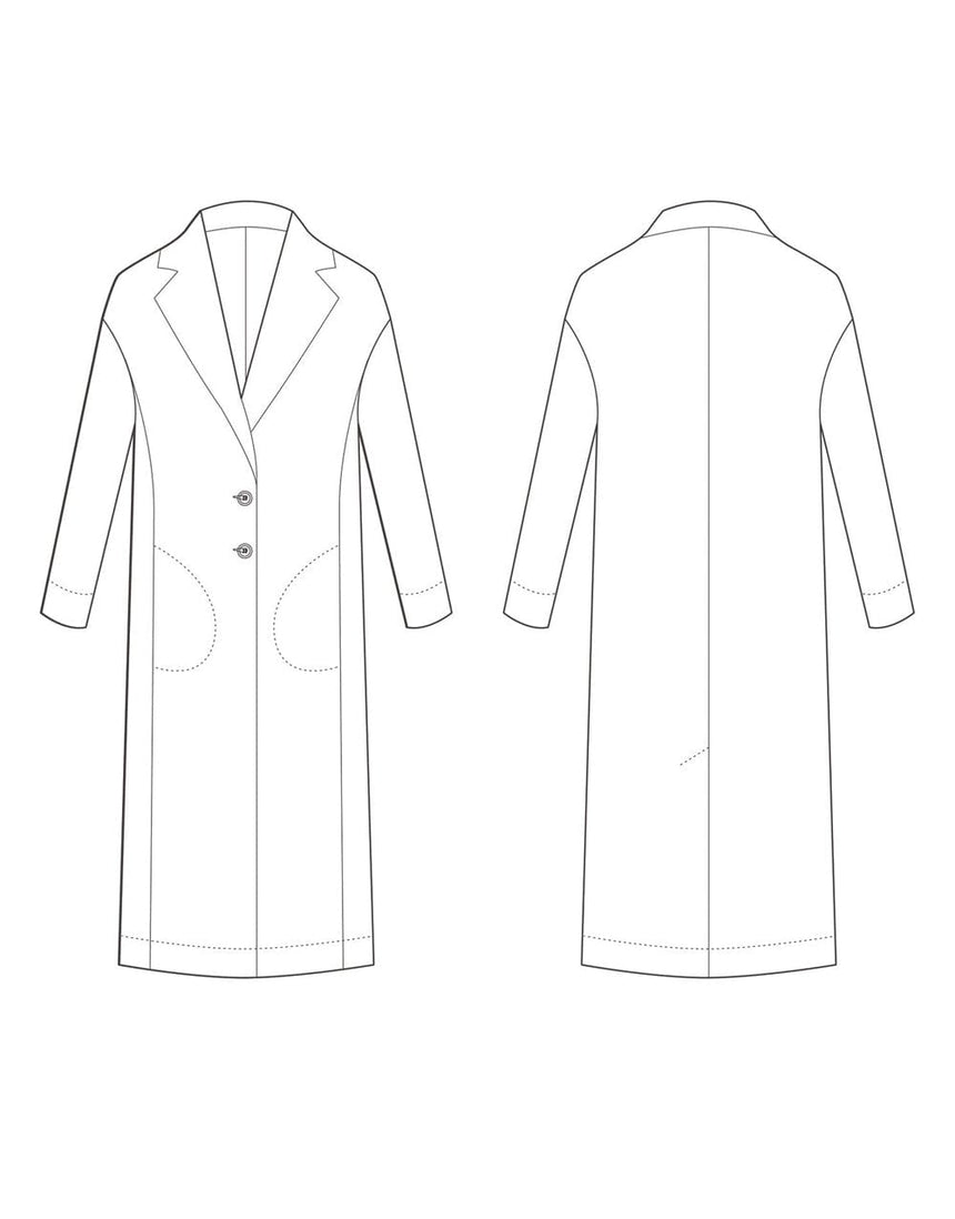 The Avid Seamstress Coats & Jackets The Coat, The Avid Seamstress Sewing Pattern 21121