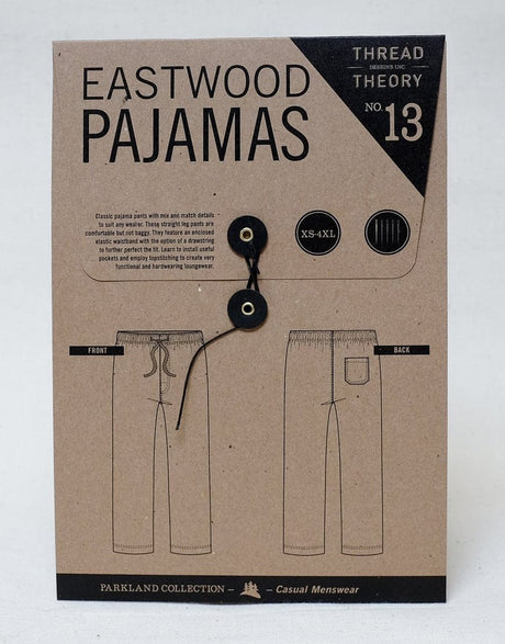 Thread Theory Lingerie & Sleepwear Eastwood Men's Pyjama Bottoms Sewing Pattern, Thread Theory 21826082