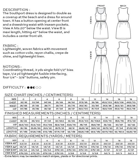 True Bias Dresses Southport Dress Sewing Pattern, True Bias 708210995382 708210995382