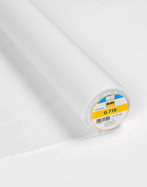 Vilene Interfacing White Woven Cotton Light Weight Fusible Interlining, Vilene G710 4008983171010 4008983171010