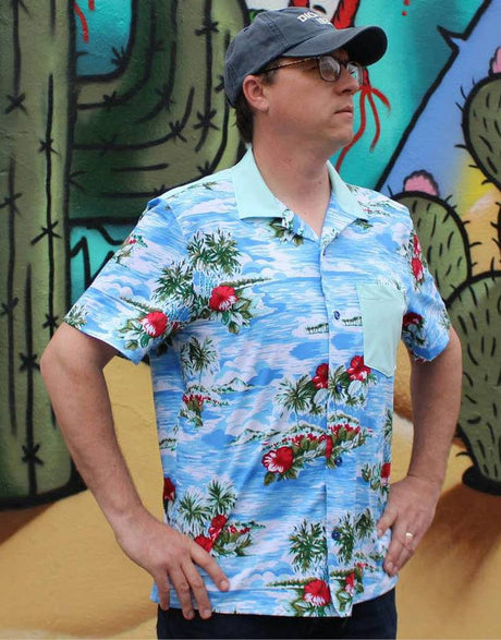 Wardrobe by Me Tops Shirts & Blouses Tropical Shirt Men's Sewing Pattern, Wardrobe by Me 71711266