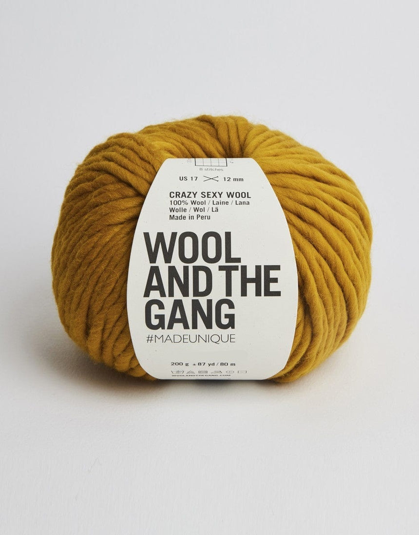 Wool and the Gang Yarn & Wool Bronzed Olive Crazy Sexy Wool, Chunky Yarn, Wool and the Gang 700461384496