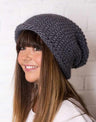 Wool Couture Knitting Kit Granite Grey Slouchy Beanie Knitting Kit, Wool Couture 5060656945686 5060656945686