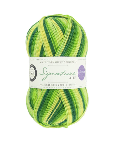 West Yorkshire Spinners Yarn & Wool Spring Green Signature 4-Ply Yarn, Winwick Mum, West Yorkshire Spinners 5053682068825 5053682068825